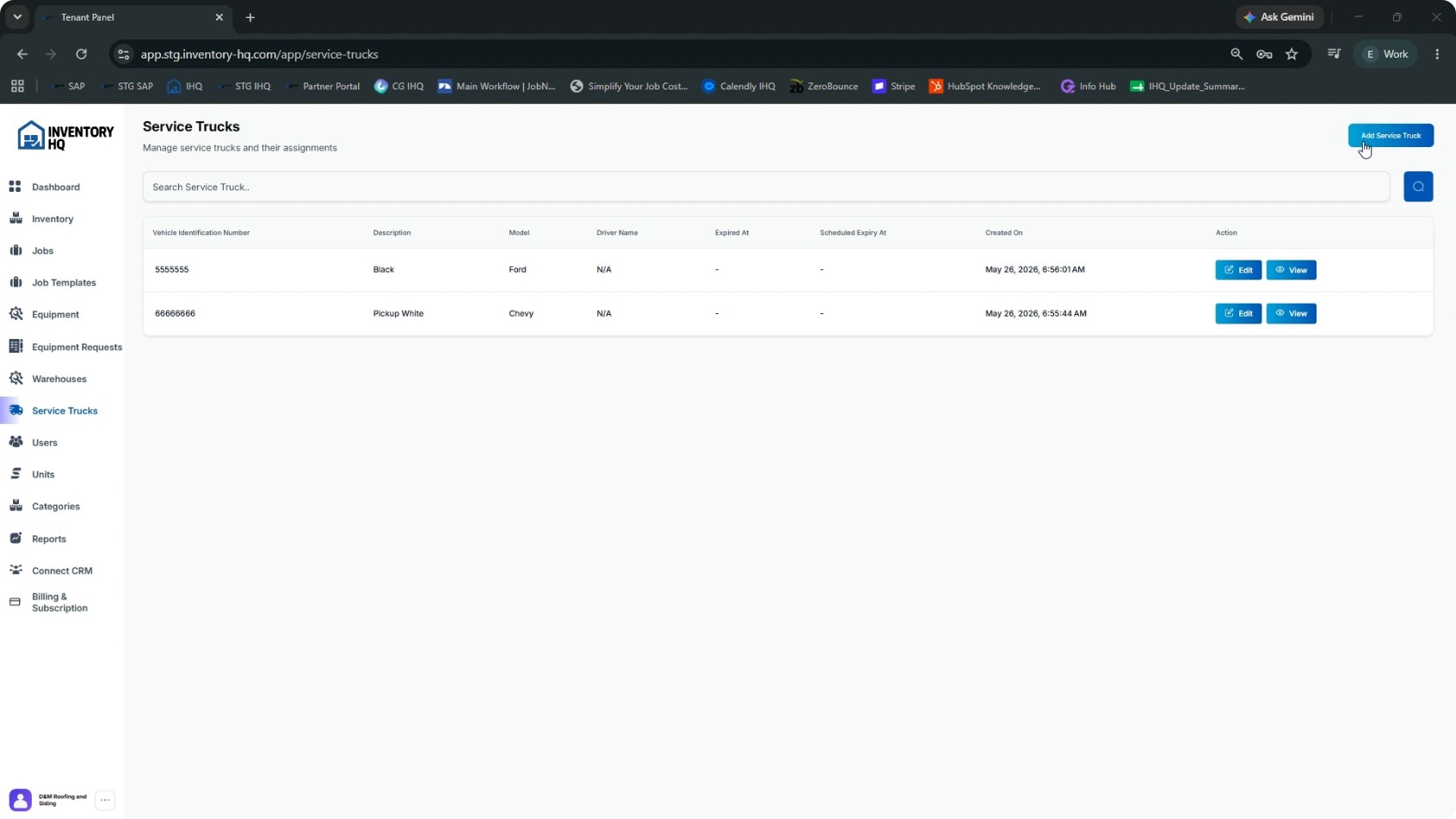 Add a New Service Truck screenshot 1