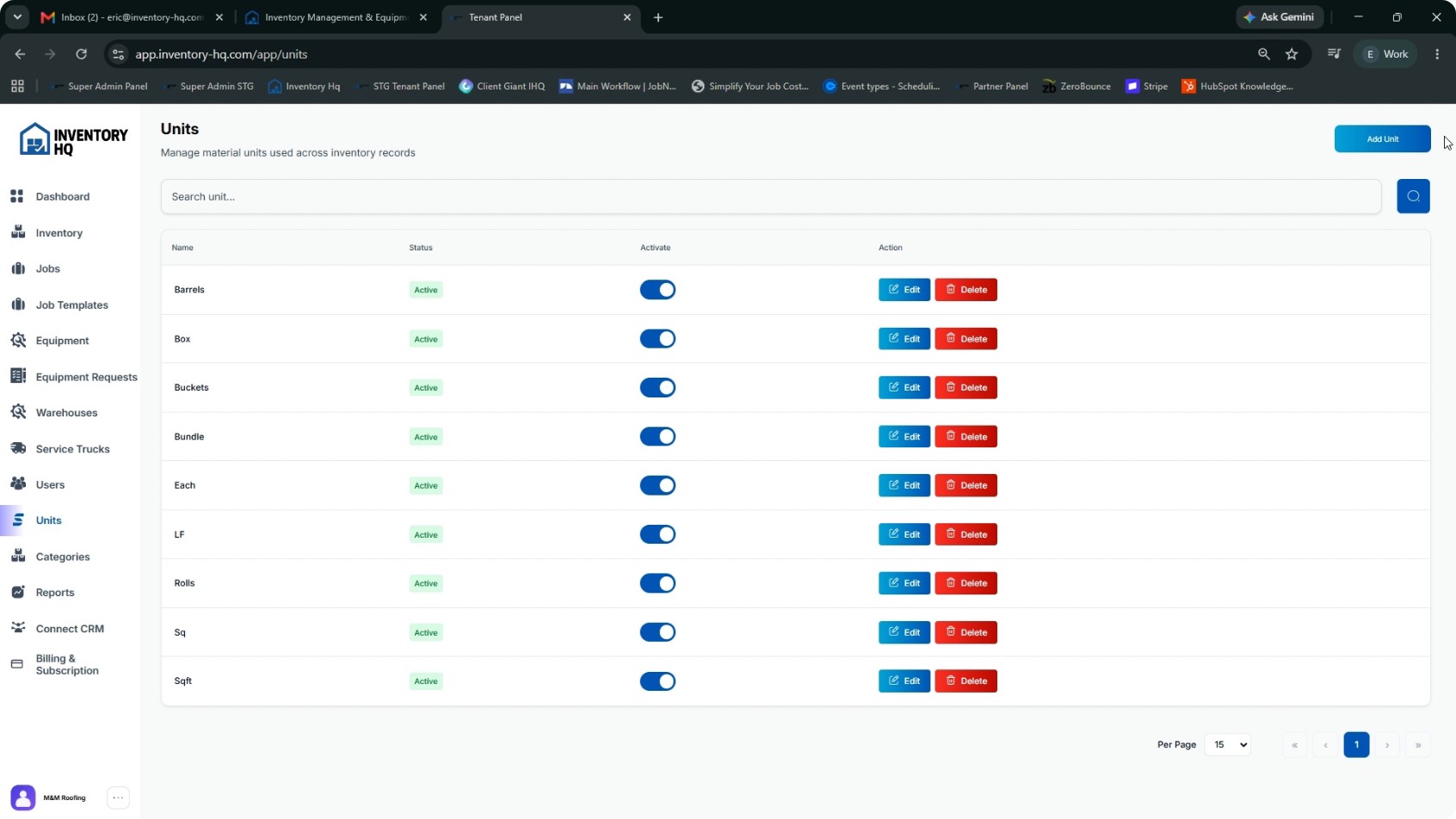 Configure Units of Measure screenshot 2