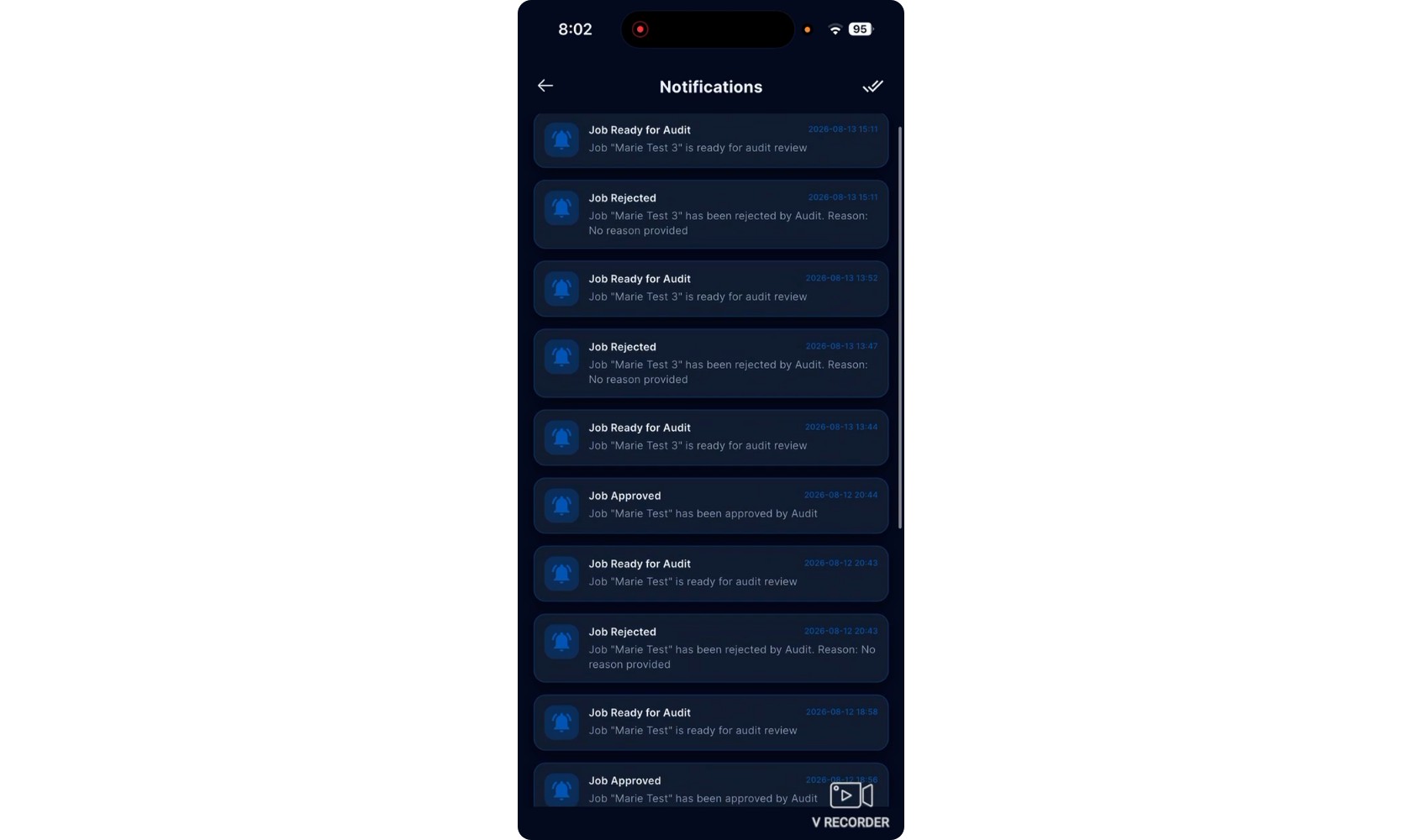 Review Notifications from the Home Screen screenshot 2