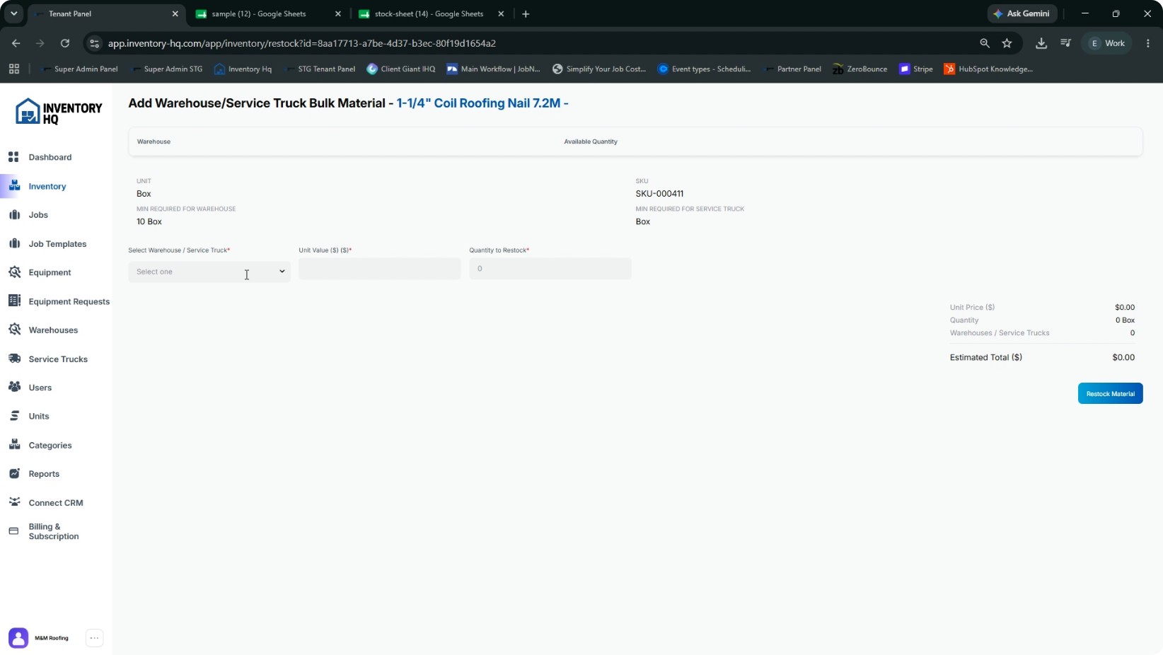Restock Materials and Understand FIFO screenshot 3