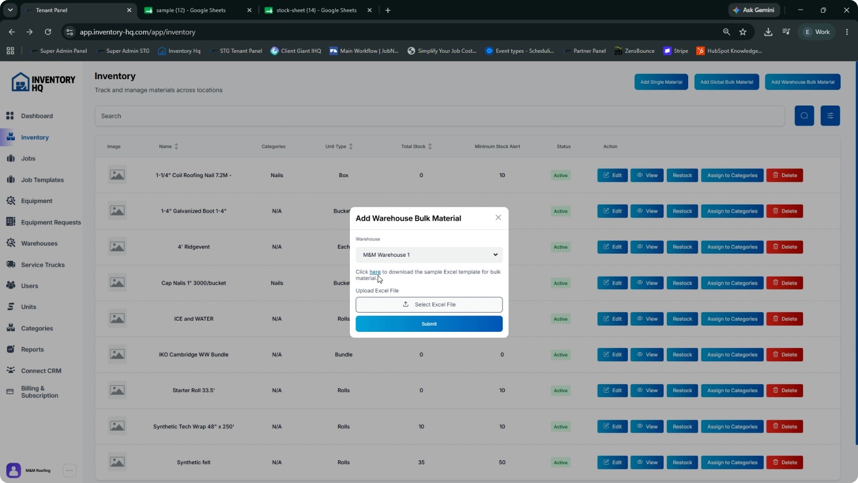Bulk Upload or Restock by Warehouse screenshot 5