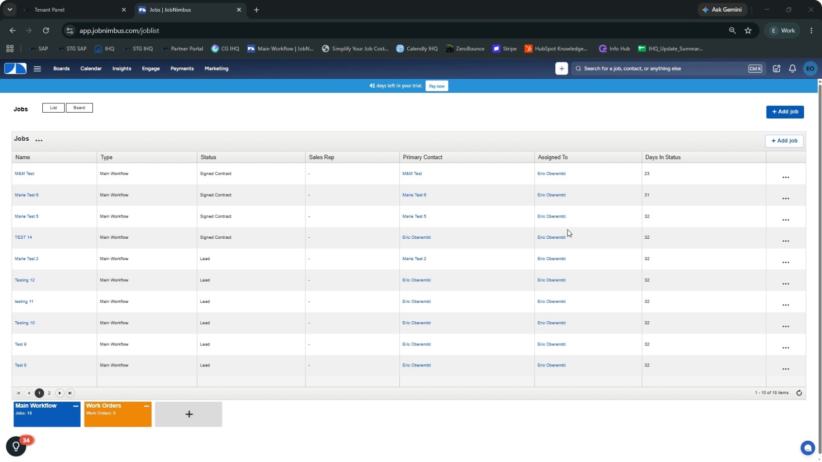 Create a Test Job in JobNimbus screenshot 3