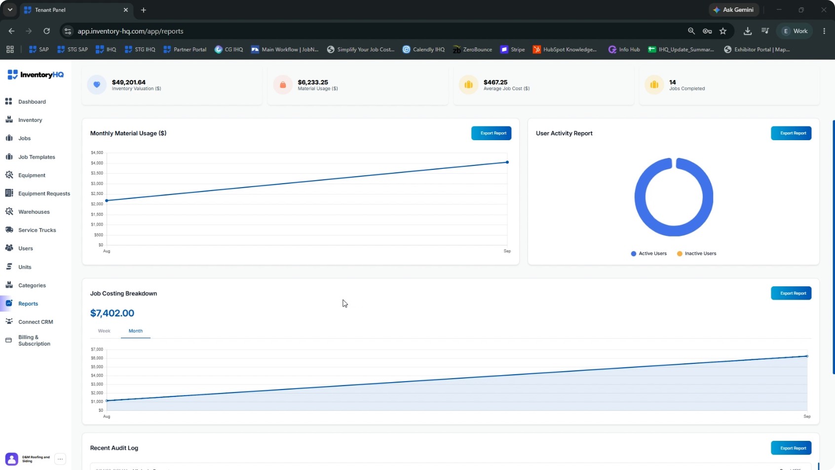 Access the Reports Section screenshot 2