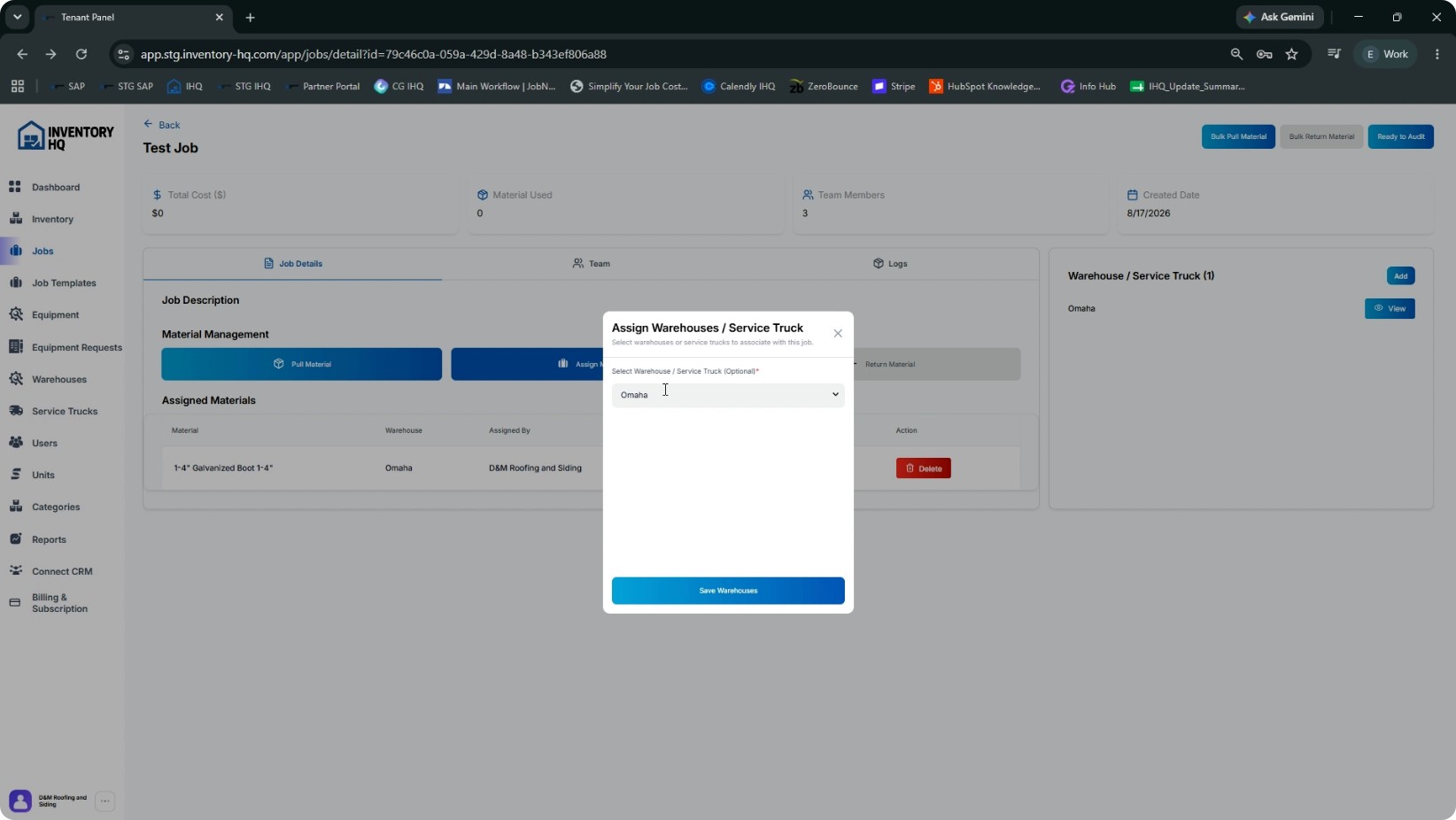 Pull Material from a Service Truck to a Job screenshot 5
