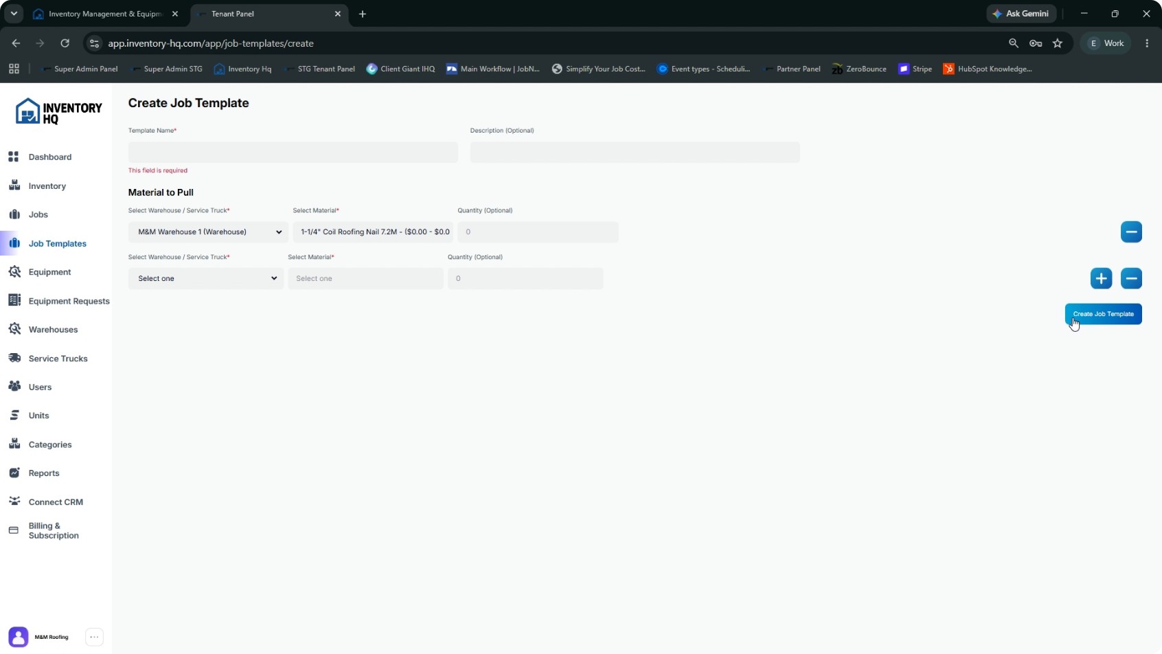 Add Additional Material Lines screenshot 2
