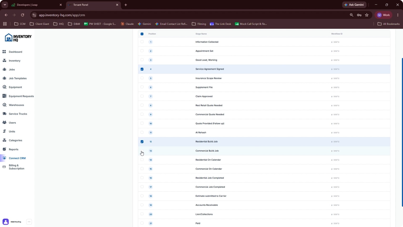 Configure Workflow Stage Mapping screenshot 2