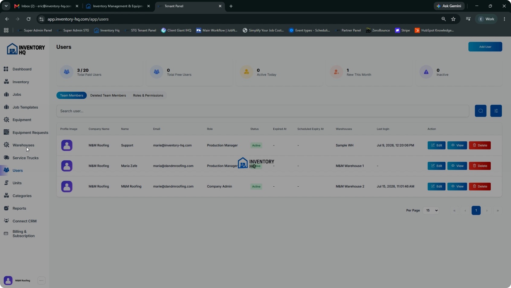 Set Up Warehouses screenshot 1