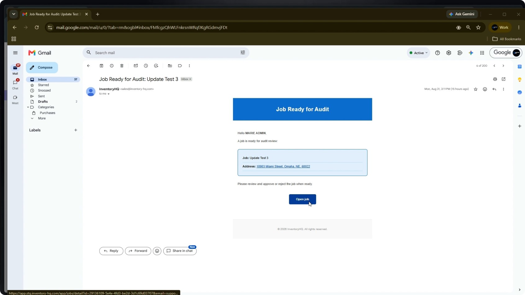 Mark a Job as Ready to Audit screenshot 3