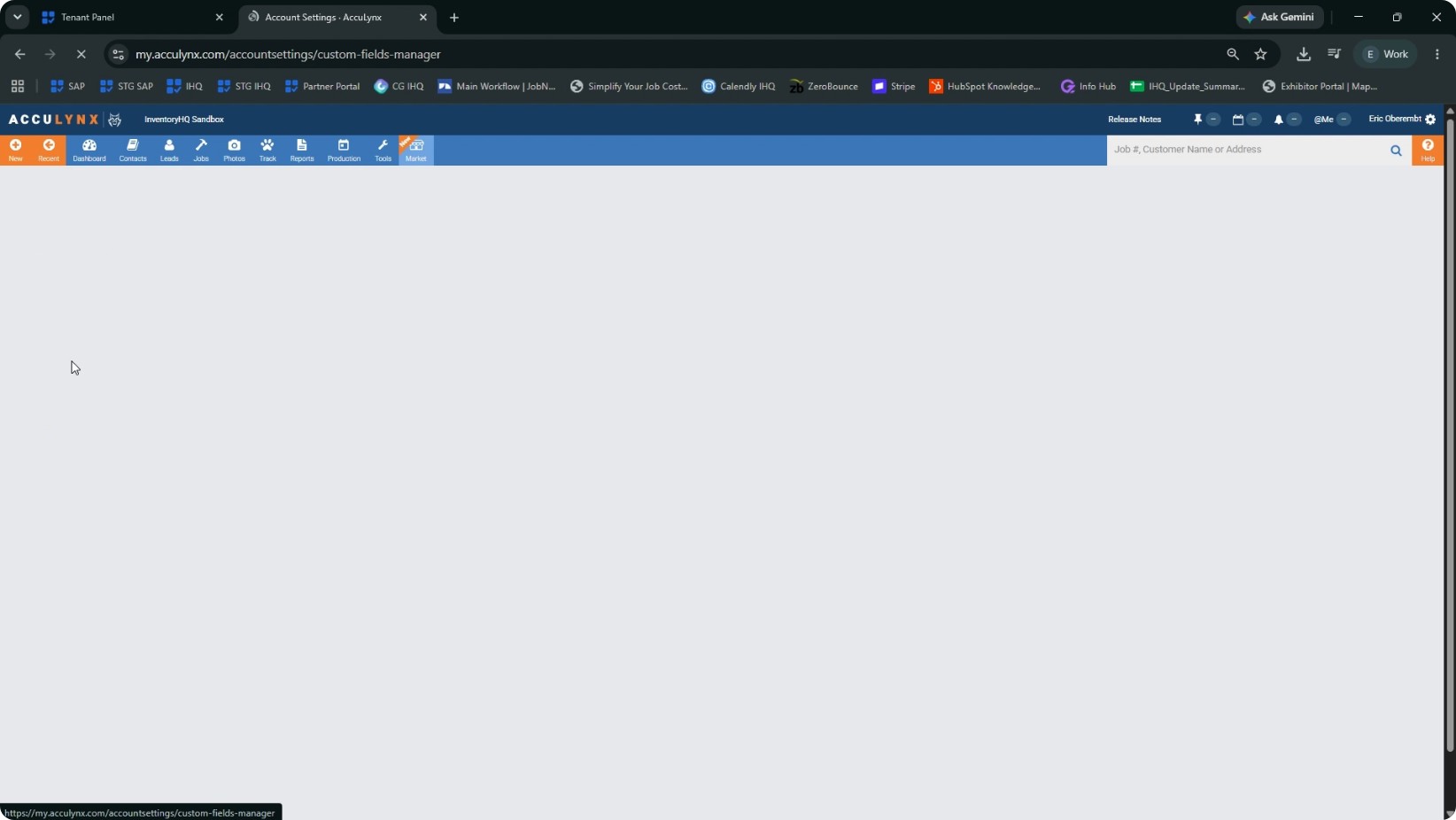 Create the “warehouse material expense” Job Custom Field screenshot 1