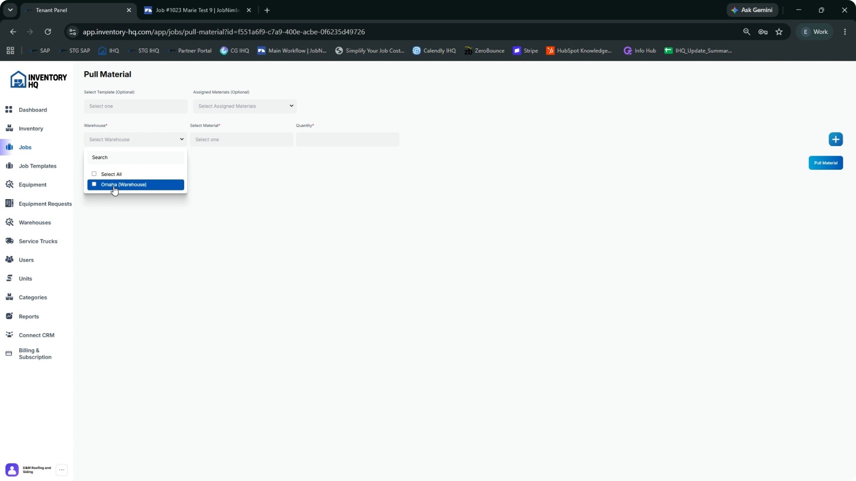 Pull Materials for the Job in InventoryHQ screenshot 5