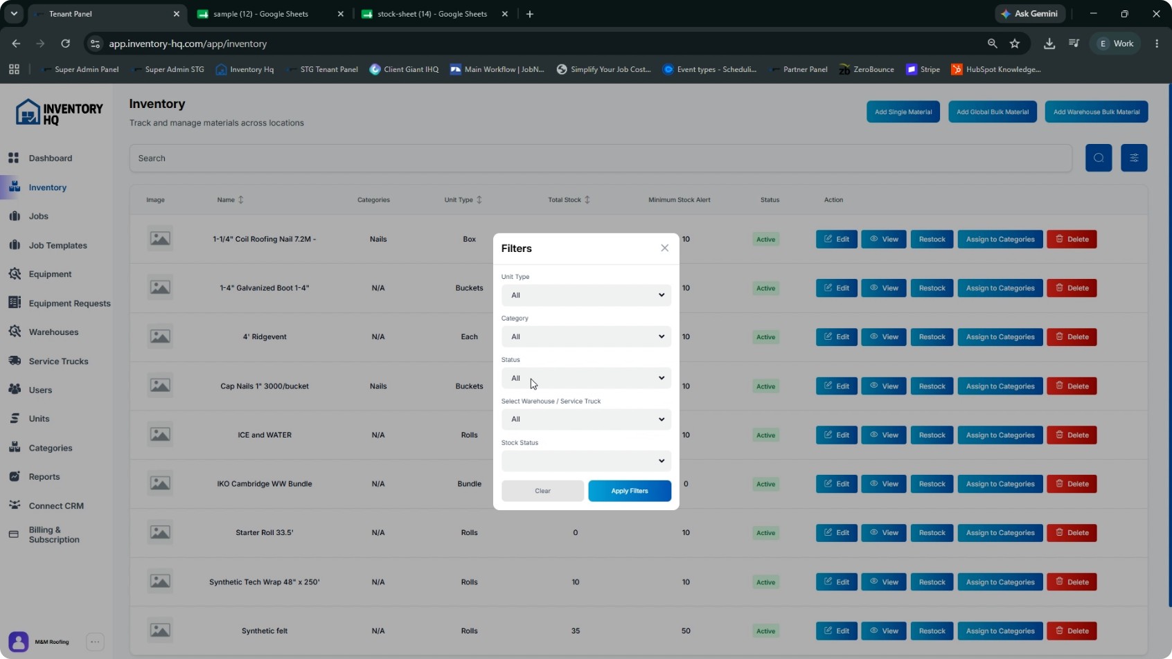 Use Filters and Search on the Inventory Page screenshot 6