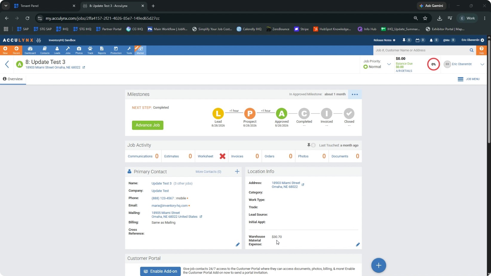 Verify Job Cost Sync Back into AccuLynx screenshot 1