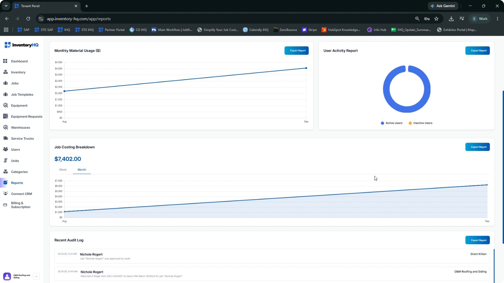 Access the Reports Section screenshot 1