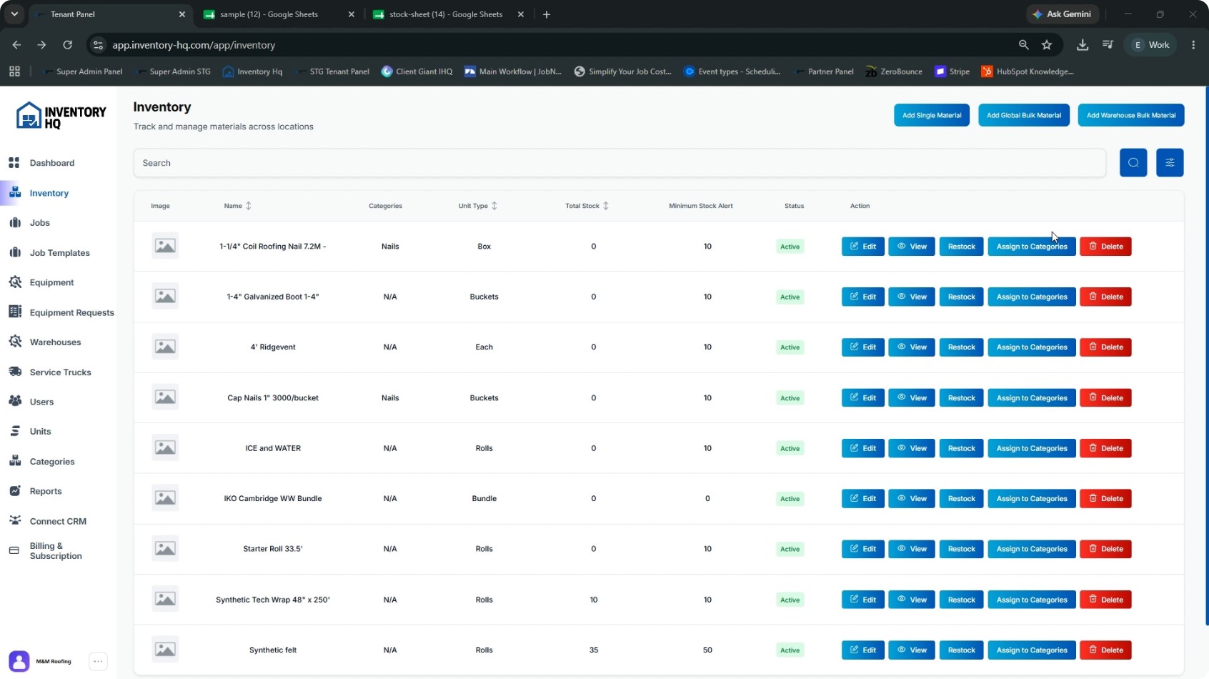 Bulk Upload or Restock by Warehouse screenshot 1