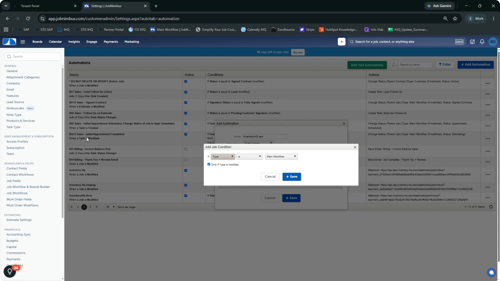 Configure the Awarded-Stage Condition screenshot 2