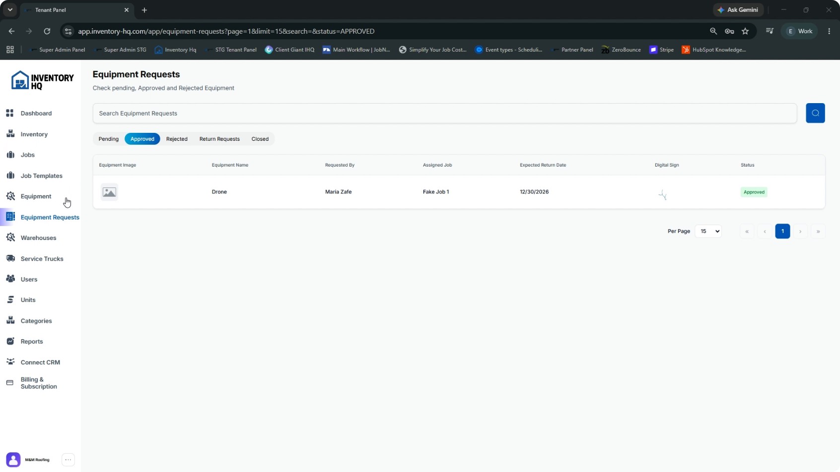 Track Equipment and Equipment Requests screenshot 4