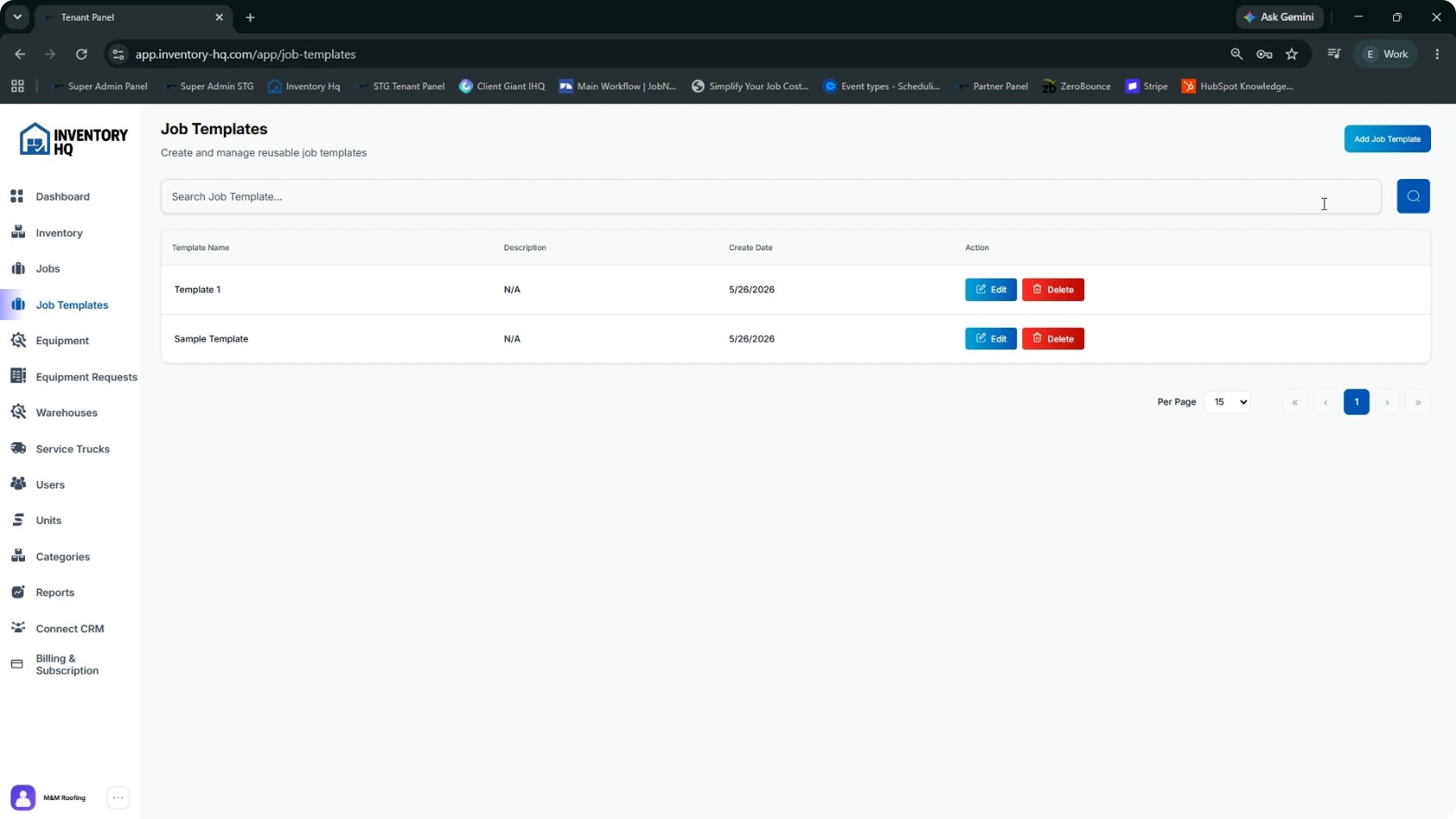 Manage Jobs and Job Templates screenshot 3