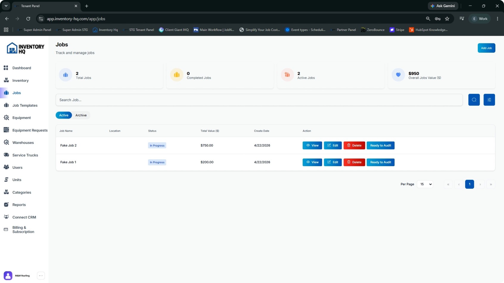 Manage Jobs and Job Templates screenshot 2