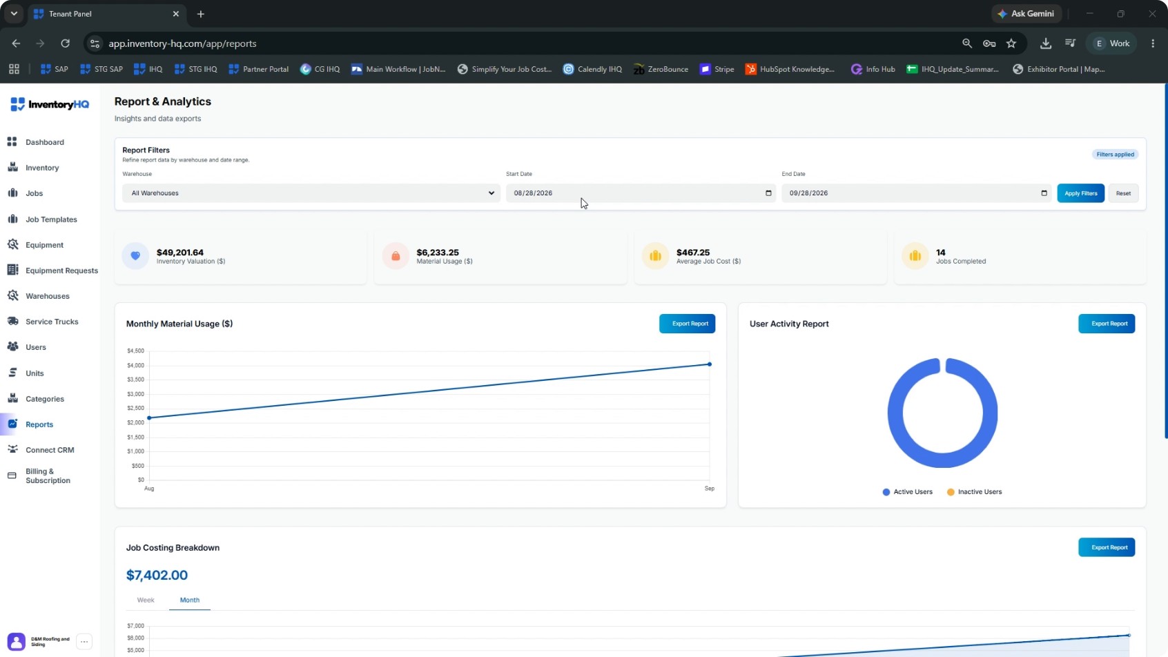 Access the Reports Section screenshot 3