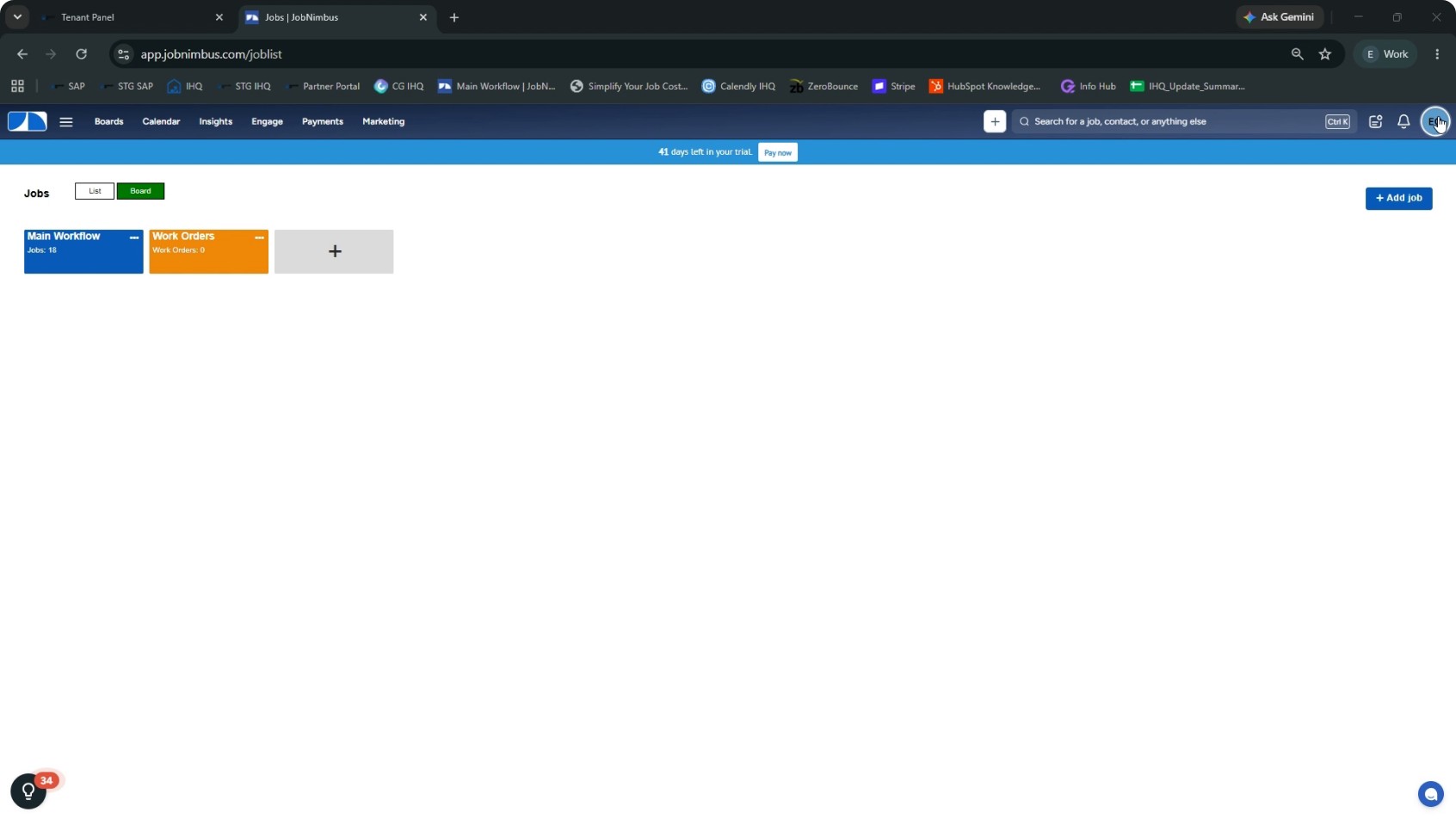 Open API Settings in JobNimbus screenshot 2