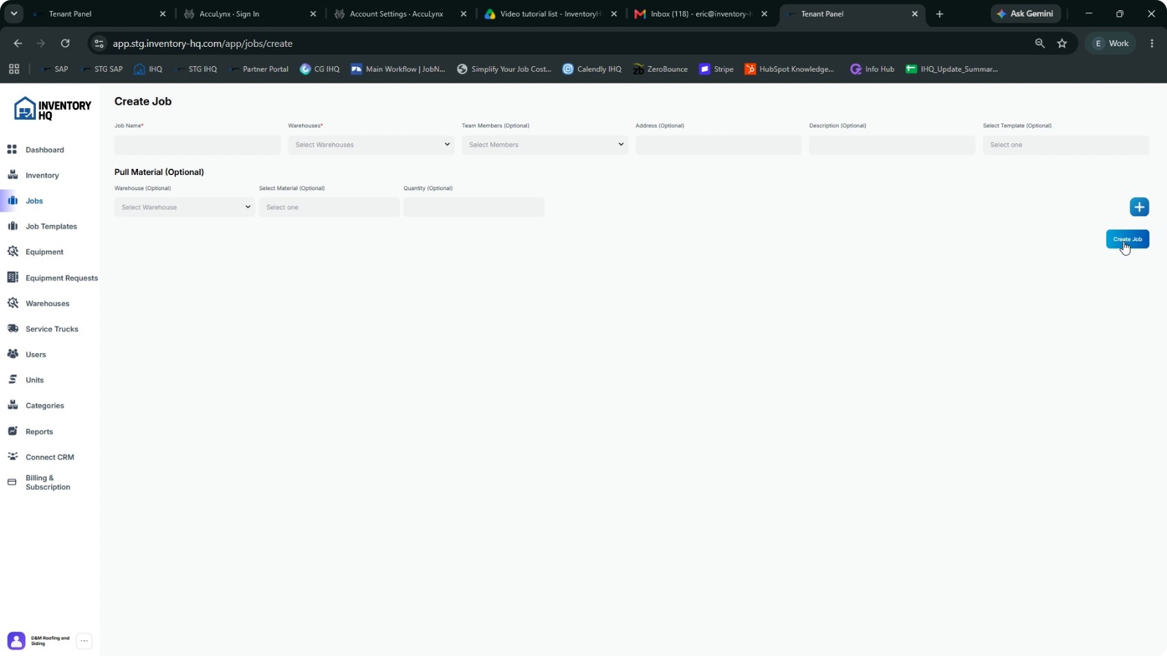 Create a New Job screenshot 2