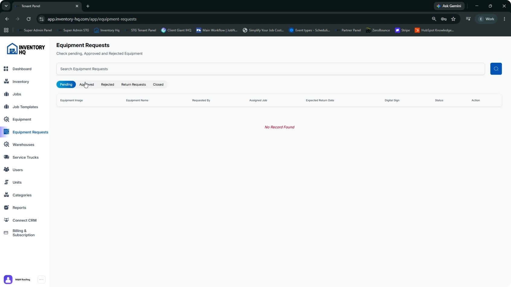Track Equipment and Equipment Requests screenshot 3