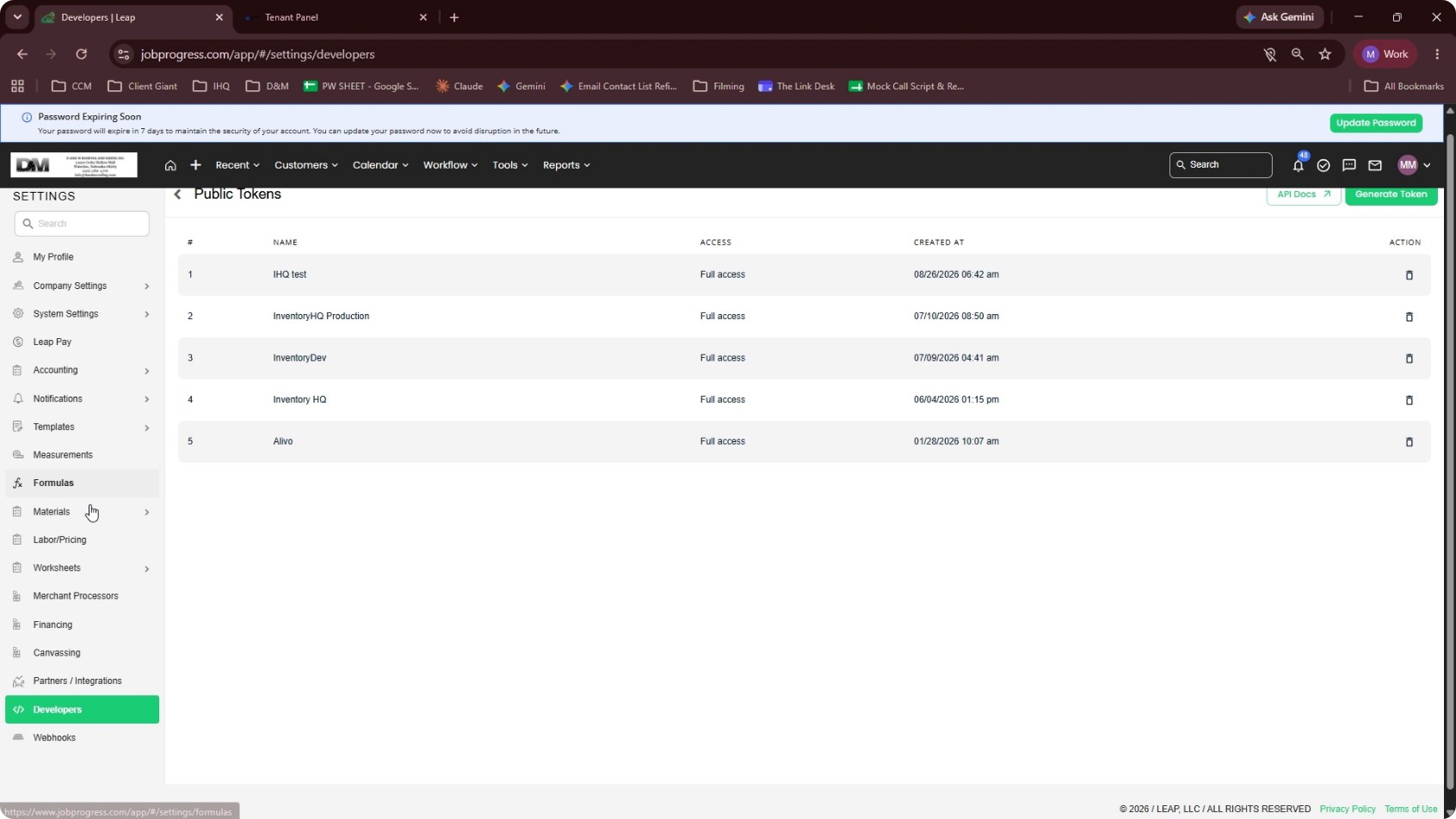 Create a Webhook in Leap screenshot 1