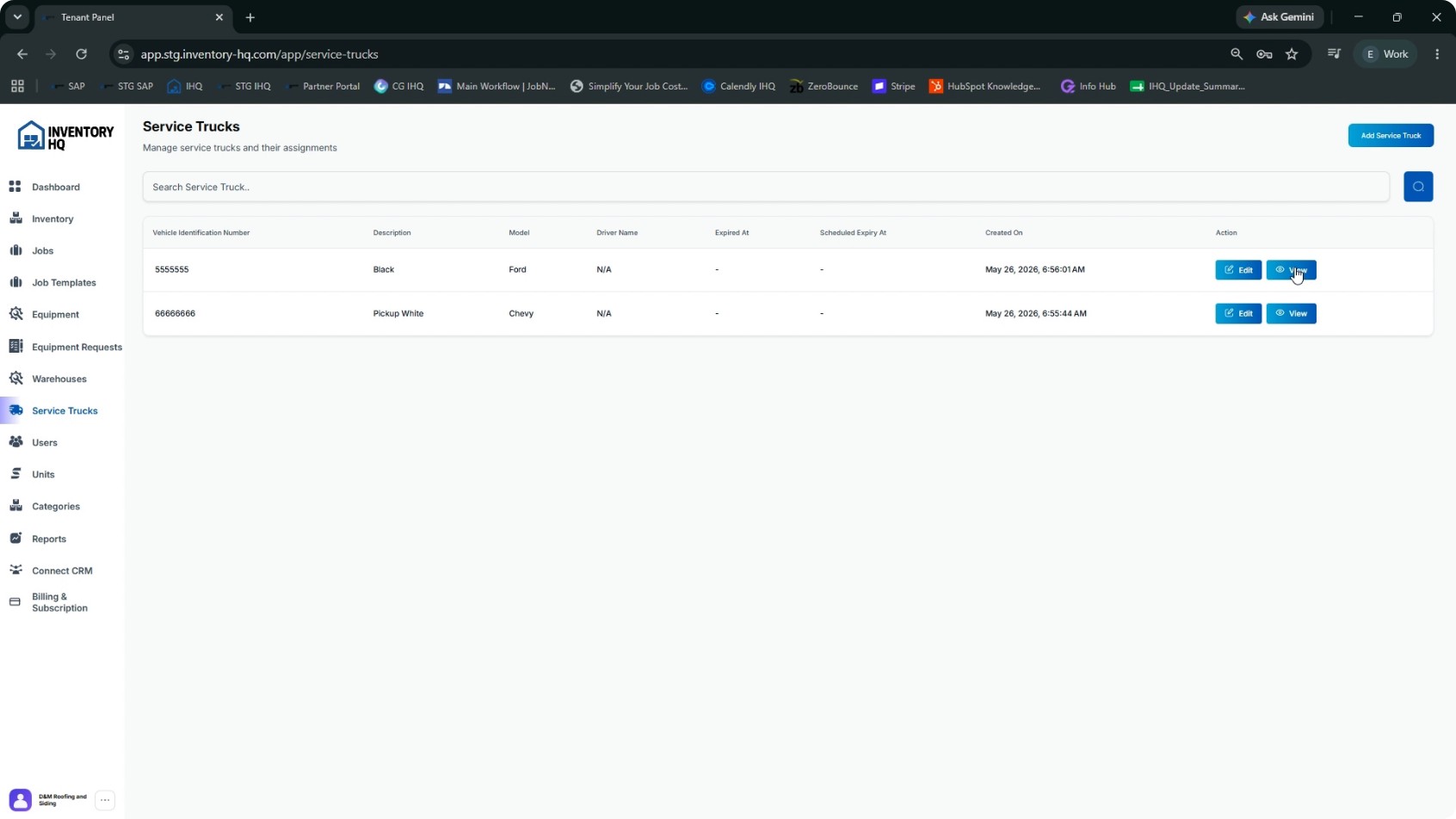 View and Edit Service Truck Details screenshot 3