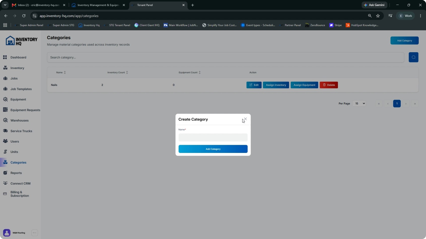 (Optional) Create Categories screenshot 3