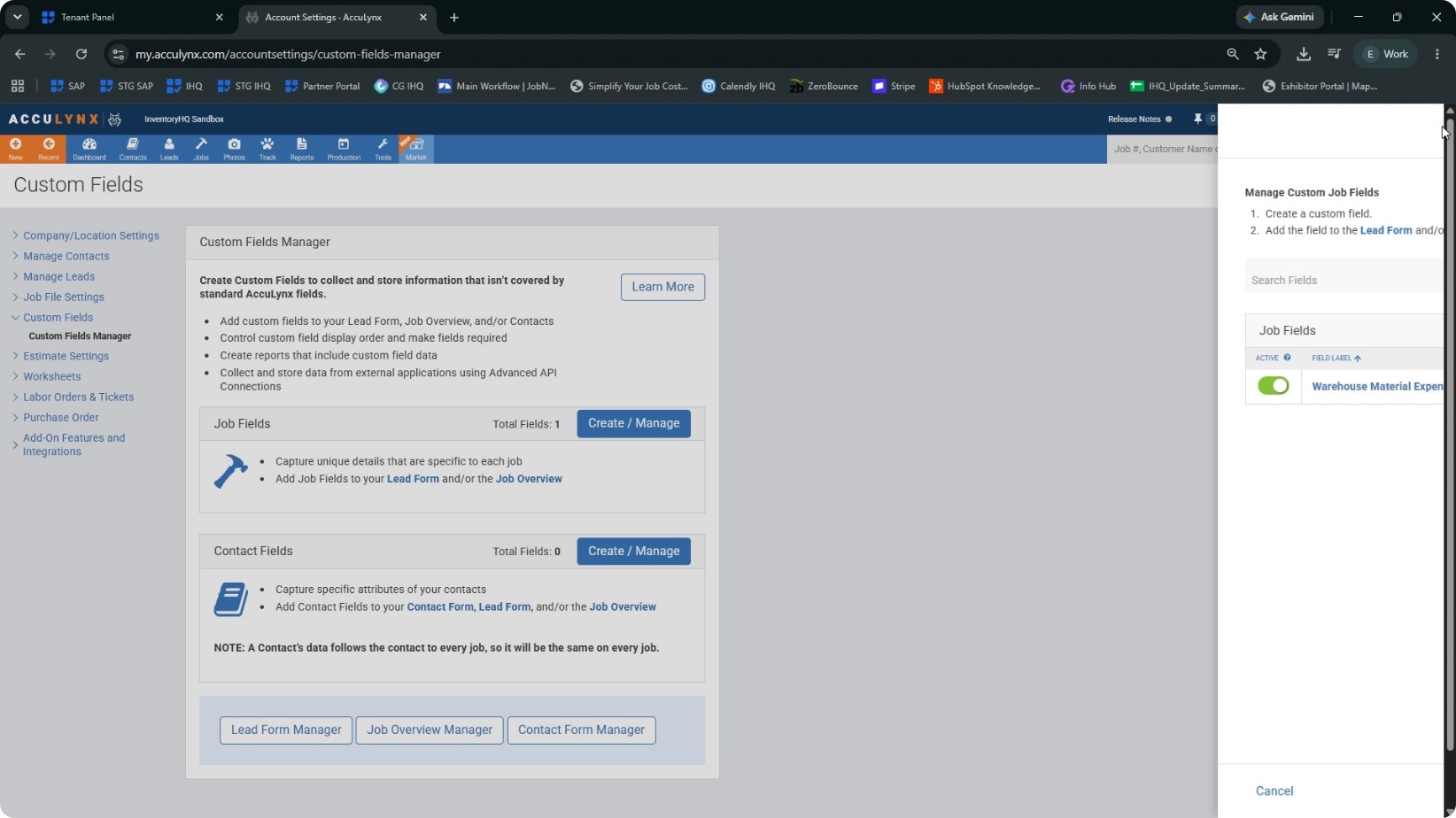 Make the Custom Field Visible on the Job Screen screenshot 1