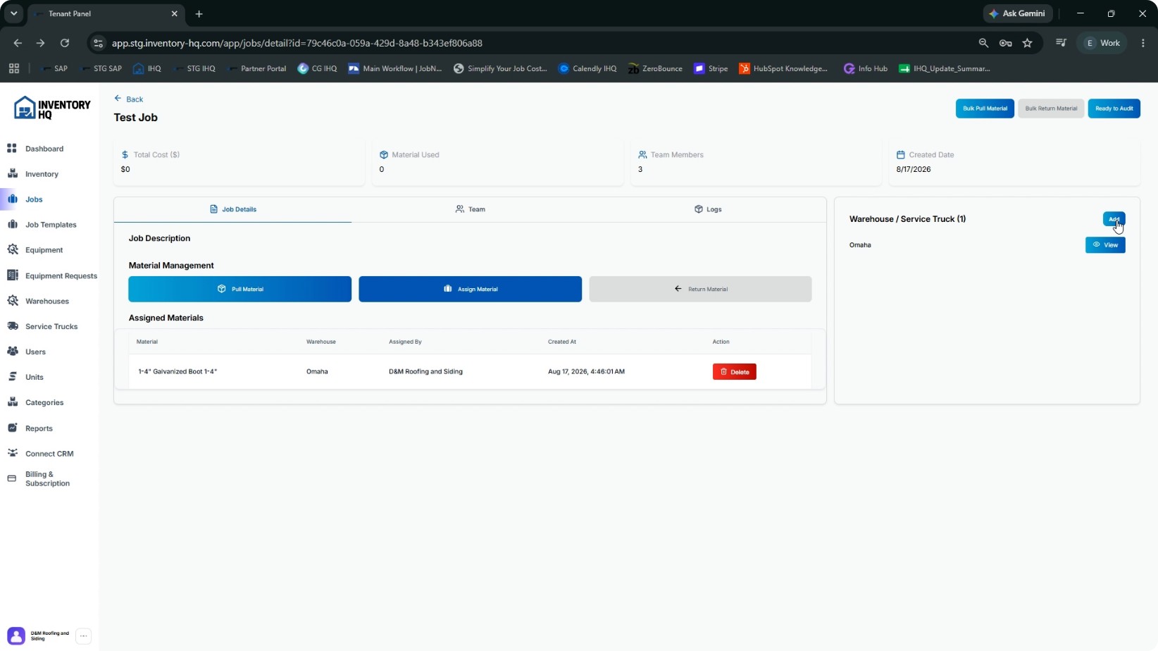 Pull Material from a Service Truck to a Job screenshot 4
