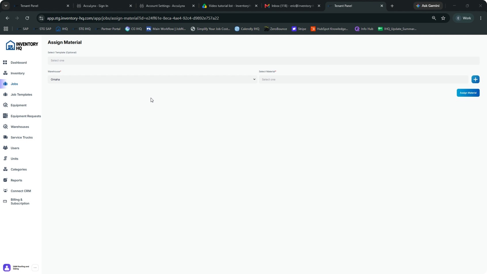 Assign Material (Planning Stage Only) screenshot 3