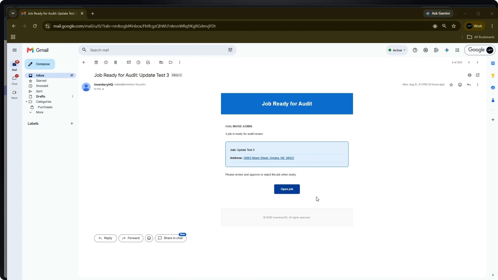 Mark a Job as Ready to Audit screenshot 4