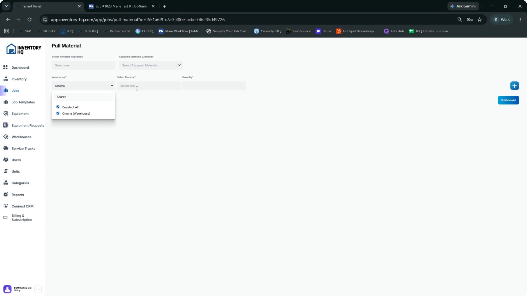 Pull Materials for the Job in InventoryHQ screenshot 6