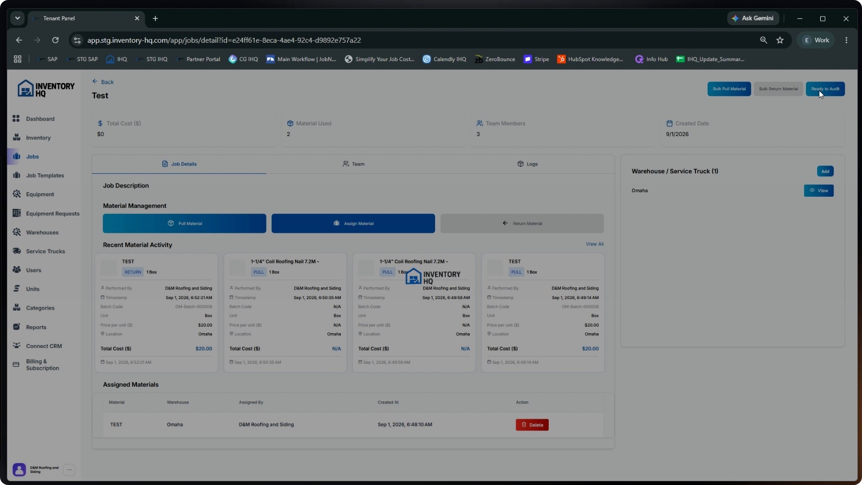 Mark a Job as Ready to Audit screenshot 1