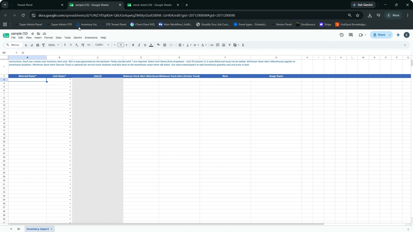 Bulk Upload Global Materials (Catalog-Level) screenshot 3