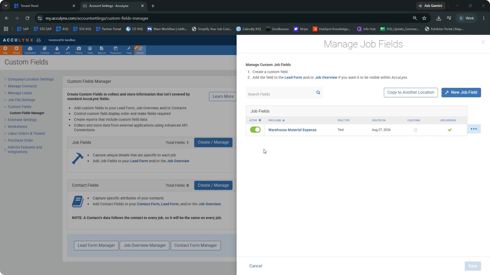 Make the Custom Field Visible on the Job Screen screenshot 3