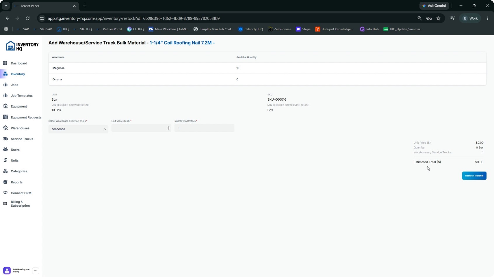 Restock Materials onto a Service Truck screenshot 8