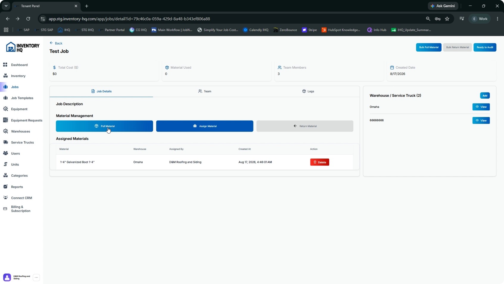 Pull Material from a Service Truck to a Job screenshot 7